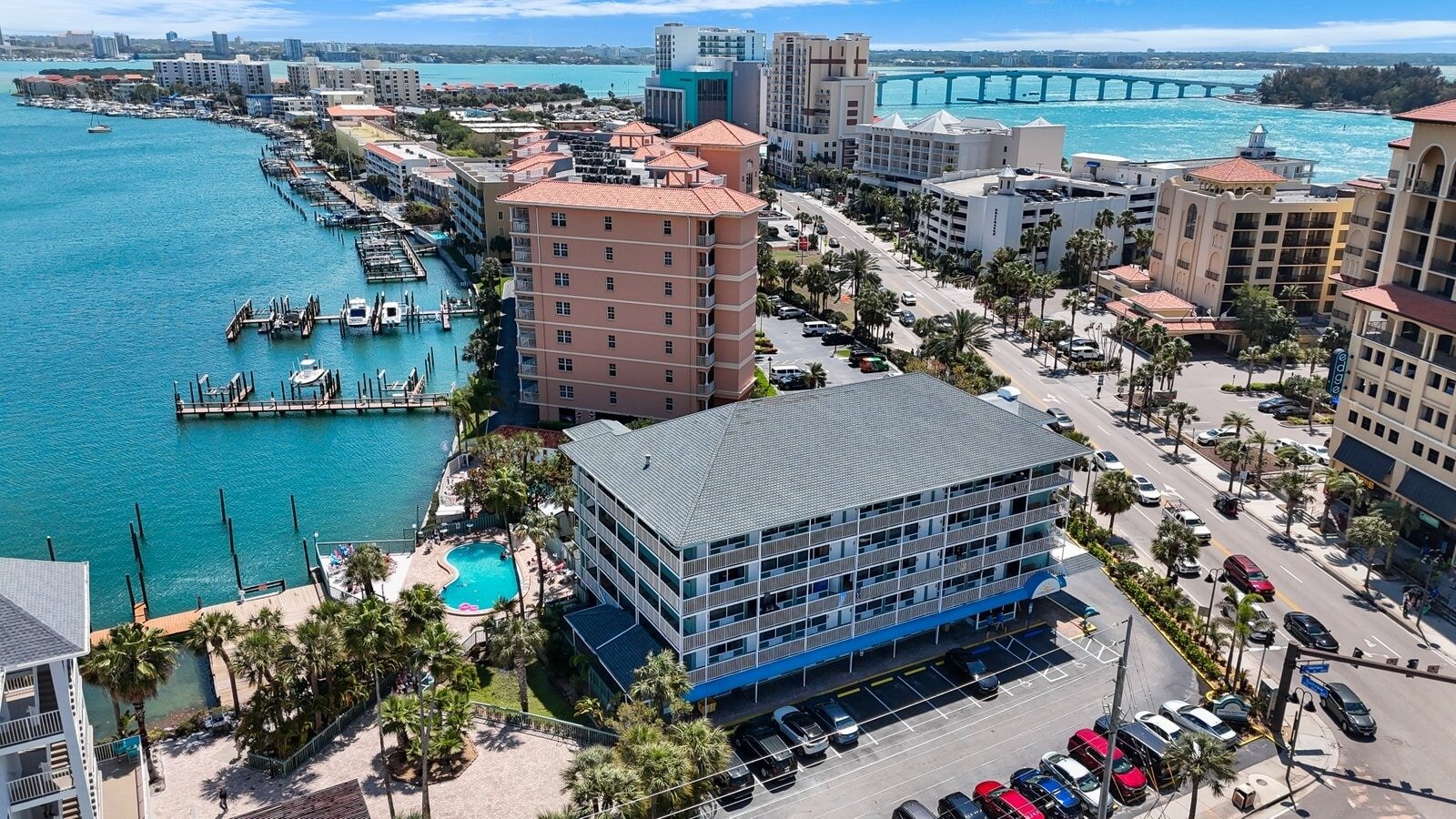 Beachfront hotel