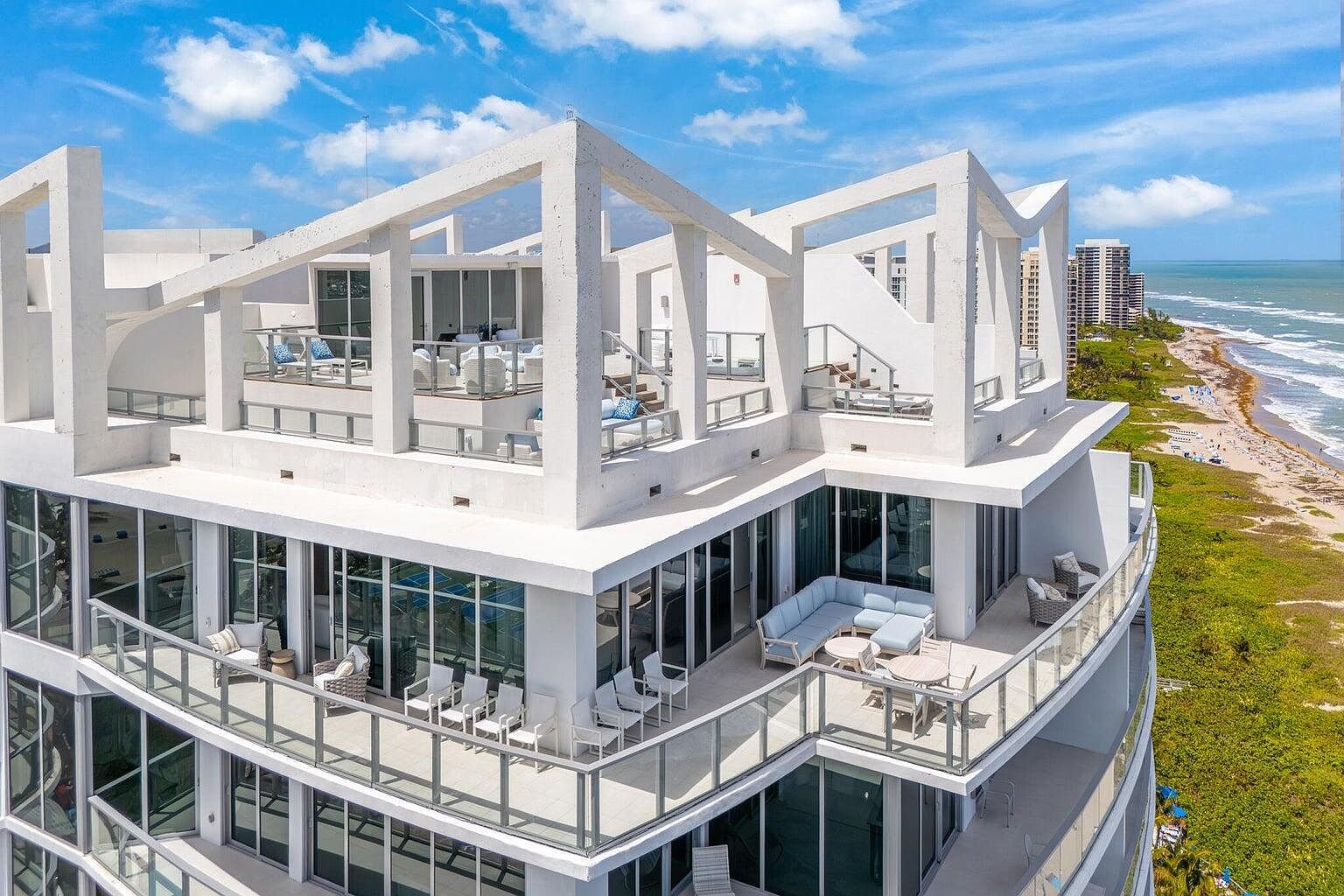 Beachfront resort penthouse