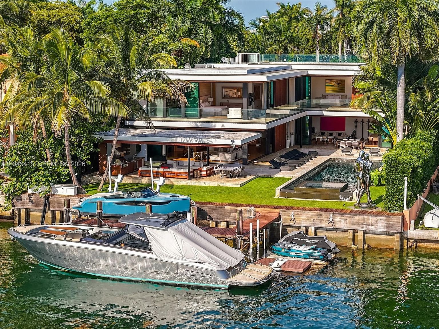 Five-bedroom waterfront home