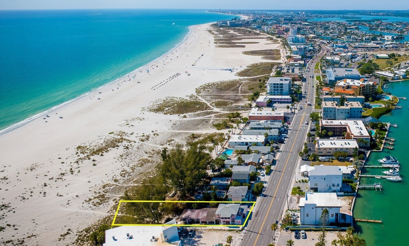 Beachfront resort site