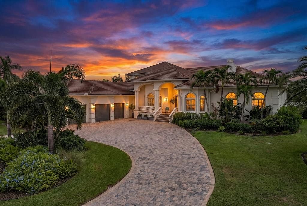 Mediterranean estate in a guard-gated enclave